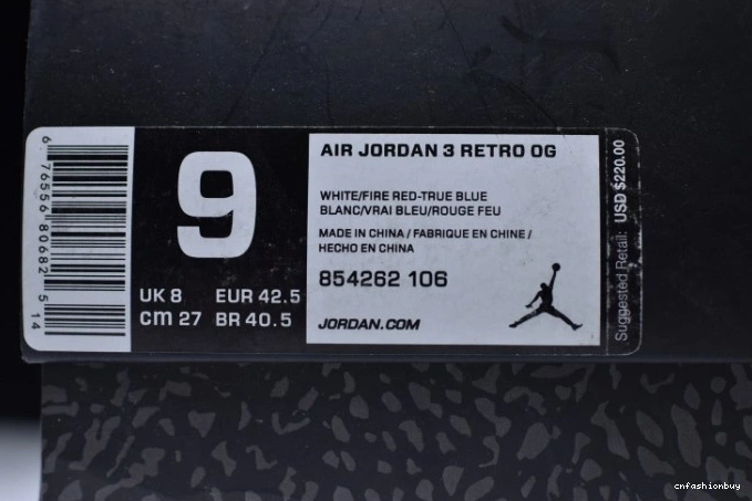 Look Blue Nike Jordan Air 854262-106 3 Air True First Retro 0819